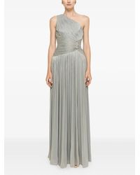 Nissa - One-Shoulder Plissé-Effect Maxi Dress - Lyst