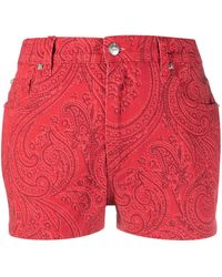 Etro - Shorts mit Paisley-Print - Lyst