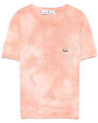 Vivienne Westwood - T-Shirt Met Orb-Borduurwerk - Lyst