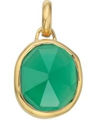 Monica Vinader - Siren Medium Bezel Pendant Charm - Lyst