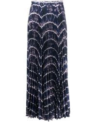 Altuzarra - Graphic-print Pleated Long Skirt - Lyst