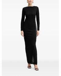 Liviana Conti - Long Sleeve Side-Stripe Maxi Dress - Lyst