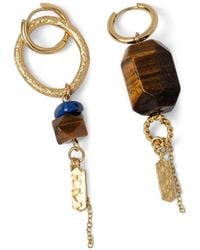 Sessun - Toti Stone-Embellished Mismatched Earrings - Lyst