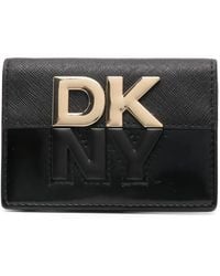 DKNY - Logo-Plaque Bi-Fold Wallet - Lyst