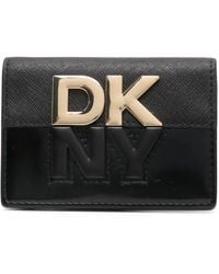 DKNY - Logo-Plaque Bi-Fold Wallet - Lyst