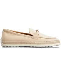 Tod's - Gomma mocassini in pelle - Lyst
