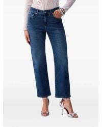 Liu Jo - Logo Straight-Leg Jeans - Lyst