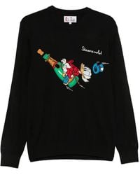 MC2 Saint Barth - Graphic-Intarsia Crew-Neck Sweater - Lyst