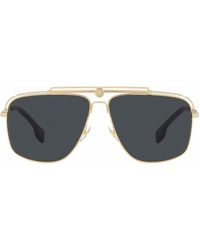 Versace - Gafas de sol con montura estilo aviador - Lyst