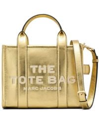 Marc Jacobs - Sac fourre-tout The Small Metallic Leather Duffle - Lyst