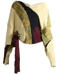 YANGKEHAN - Floral-Print Silk Top - Lyst