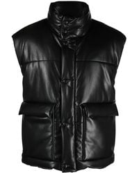 Nanushka - Jovan Faux-Leather Quilted Gilet - Lyst