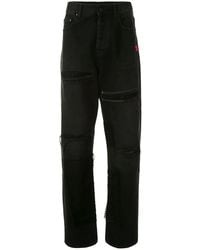 Off-White c/o Virgil Abloh - Ripped Arrows-Logo Jeans - Lyst
