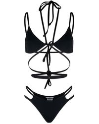 ANDREADAMO - Gerippter Bikini mit Schleifenverschluss - Lyst