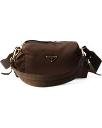 Prada - Explore Small Re-Nylon And Leather Shoulder Bag - Lyst