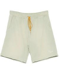 Rhude - Logo-Embroidered Drawstring Shorts - Lyst
