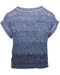 D.exterior - Sequin-Embellished Ombre-Effect Top - Lyst