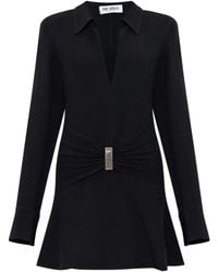 The Attico - Jurk Met Gesmockt Details En Kraag - Lyst