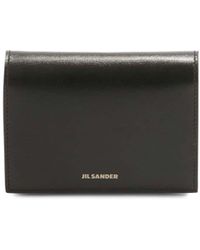 Jil Sander - Logo-embossed Leather Cardholder - Lyst
