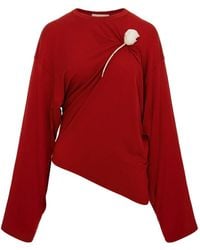 SEEN USERS - Suspended Rose Asymmetric Top - Lyst