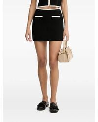 From Future - Contrast-Trim Mini Skirt - Lyst