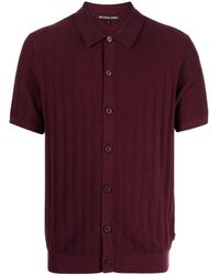 Michael Kors - Short-sleeve Fine-knit Shirt - Lyst