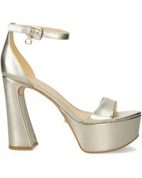 Guess - 120Mm Leather Sandals - Lyst