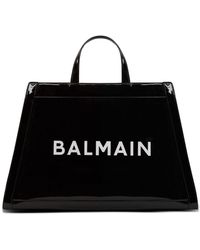Balmain - Olivier's Cabas Vinyl Leather Bag - Lyst