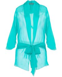 Alberta Ferretti - Silk Top - Lyst