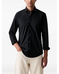Marc O' Polo - Logo-Embroidered Long-Sleeve Shirt - Lyst