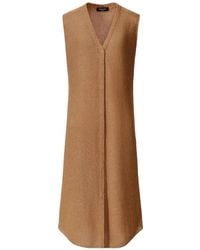 Fabiana Filippi - V-Neck Knit Sleeveless Cardigan - Lyst