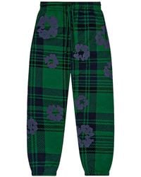 DENIM TEARS - Plaid Wreath Sweatpants - Lyst