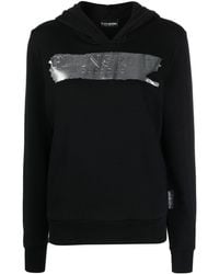Philipp Plein - Logo-print Hooded Sweatshirt - Lyst