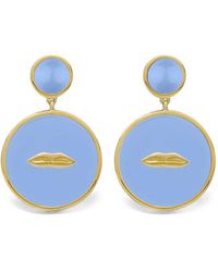 Eshvi - Lip-Motif Drop Earrings - Lyst
