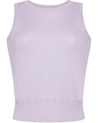 Adam Lippes - Shell Fine-Knit Top - Lyst