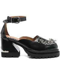 Toga - 80Mm Chain-Detail Ankle-Strap Pumps - Lyst