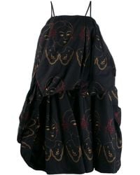 Simone Rocha - Kleid Mit Gesicht-Print - Lyst