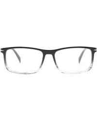 David Beckham - Two-Tone Rectangle-Frame Glasses - Lyst