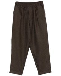 Universal Works - Pleated Elasticated-Waist Trousers - Lyst