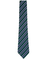 ZEGNA - Striped Pointed Tie - Lyst