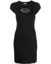 DIESEL - D-Angiel Cut-Out T-Shirt Minidress - Lyst
