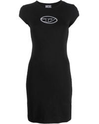 DIESEL - D-Angiel Cut-Out T-Shirt Minidress - Lyst