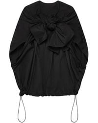 Comme des Garçons - Bow-Detail Drawstring Blouse - Lyst