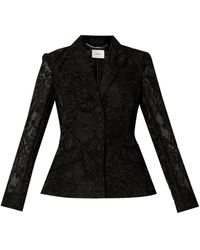 Erdem - Blazer Met Enkele Rij Knopen - Lyst