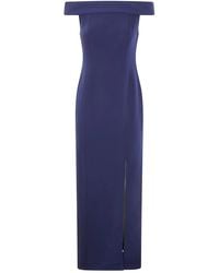 Ralph Lauren - "Adlar" Short Sleeves Gown Long Dress - Lyst