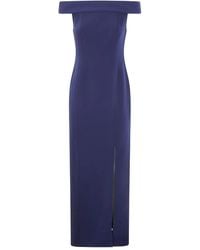 Ralph Lauren - "Adlar" Short Sleeves Gown Long Dress - Lyst