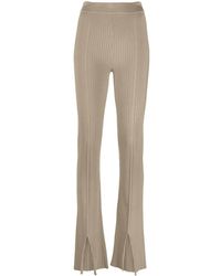 Nanushka - Schmale Hose Mit Schlitz - Lyst