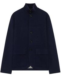 Lardini - Knitted Button-Up Single-Breasted Coat - Lyst