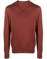 Colombo - Fine-Knit V-Neck Jumper - Lyst