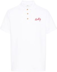 Bally - Embroidered-logo Cotton Polo Shirt - Lyst